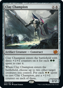 [230]【EN】【FOIL】土の勇者/Clay Champion【BRO】[M][茶]