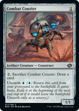 [077]【EN】【FOIL】戦闘急使/Combat Courier【BRO】[C][茶]