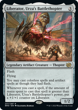 [237]【EN】【FOIL】ウルザの空戦艇、リベレーター号/Liberator, Urza's Battlethopter【BRO】[R][茶]