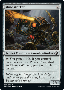 [239]【EN】【FOIL】鉱山の作業員/Mine Worker【BRO】[C][茶]