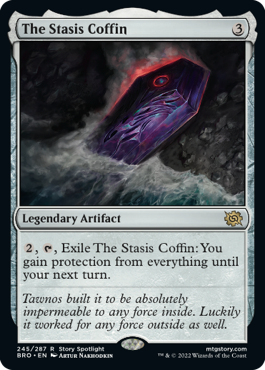 [245]【EN】【FOIL】停滞の棺/The Stasis Coffin【BRO】[R][茶]