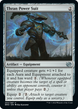 [253]【EN】【FOIL】スランの魔力鎧/Thran Power Suit【BRO】[U][茶]