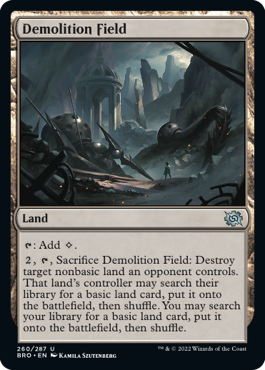 [260]【EN】【FOIL】解体爆破場/Demolition Field【BRO】[U][土地]