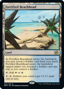 [262]【EN】【FOIL】要塞化した海岸堡/Fortified Beachhead【BRO】[R][土地]