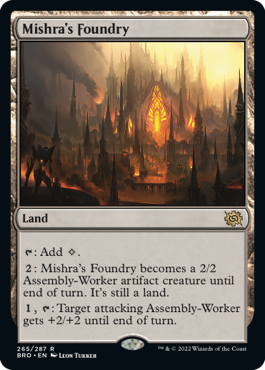 [265]【EN】【FOIL】ミシュラの鋳造所/Mishra's Foundry【BRO】[R][土地]
