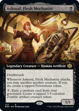 [323]【EN】■拡張アート■肉体装置技師、アシュノッド/Ashnod, Flesh Mechanist【BRO】[R][黒]