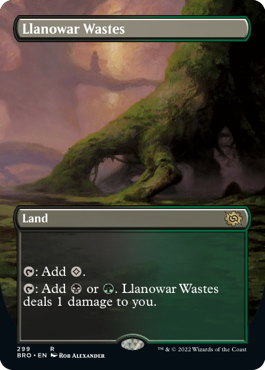 [299]【EN】■ボーダーレス■ラノワールの荒原/Llanowar Wastes【BRO】[R][土地]