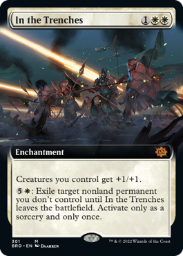 [301]【EN】【FOIL】■拡張アート■戦闘態勢/In the Trenches【BRO】[M][白]
