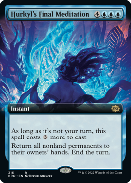 [315]【EN】【FOIL】■拡張アート■ハーキルの最後の瞑想/Hurkyl's Final Meditation【BRO】[R][青]