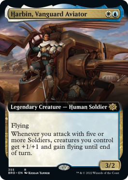 [355]【EN】【FOIL】■拡張アート■先兵の飛行士、ハービン/Harbin, Vanguard Aviator【BRO】[R][多色]