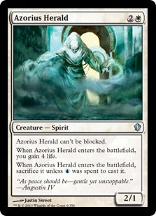 [006]【EN】アゾリウスの伝令/Azorius Herald【C13】[U][白]