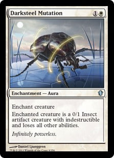 [009]【EN】ダークスティールの突然変異/Darksteel Mutation【C13】[U][白]