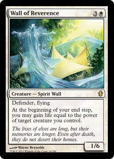 [026]【JP】崇敬の壁/Wall of Reverence【C13】[R][白]