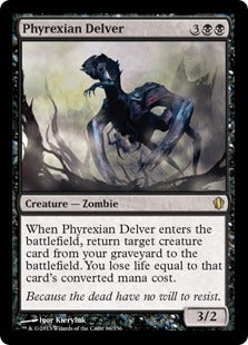 [086]【EN】ファイレクシアの発掘者/Phyrexian Delver【C13】[R][黒]