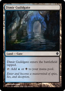 [284]【EN】ディミーアのギルド門/Dimir Guildgate【C13】[C][土地]