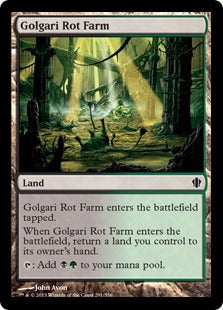 [291]【JP】ゴルガリの腐敗農場/Golgari Rot Farm【C13】[C][土地]