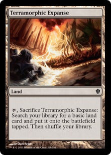 [328]【EN】広漠なる変幻地/Terramorphic Expanse【C13】[C][土地]