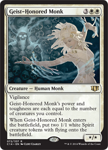 [072]【JP】霊誉の僧兵/Geist-Honored Monk【C14】[R][白]