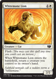 [096]【EN】白たてがみのライオン/Whitemane Lion【C14】[C][白]