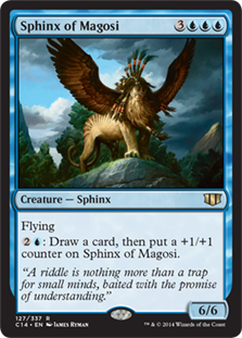 [127]【EN】マゴーシのスフィンクス/Sphinx of Magosi【C14】[R][青]