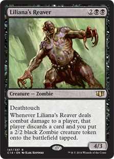 [147]【JP】リリアナの肉裂き/Liliana's Reaver【C14】[R][黒]