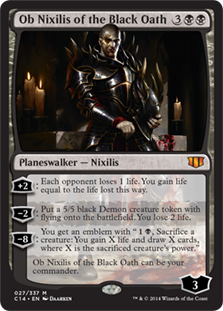 [027]【JP】黒き誓約、オブ・ニクシリス/Ob Nixilis of the Black Oath【C14】[R][黒]