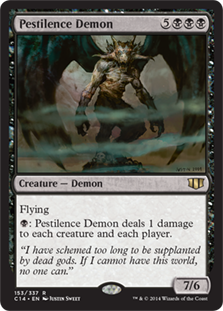 [153]【JP】黒死病の悪魔/Pestilence Demon【C14】[R][黒]