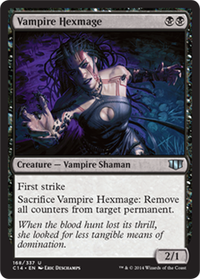 [168]【JP】吸血鬼の呪詛術士/Vampire Hexmage【C14】[U][黒]
