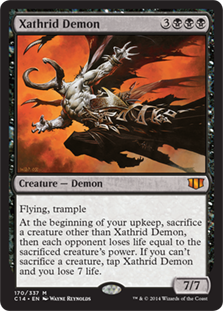 [170]【EN】ザスリッドの悪魔/Xathrid Demon【C14】[R][黒]