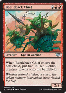 [171]【EN】甲虫背の酋長/Beetleback Chief【C14】[U][赤]