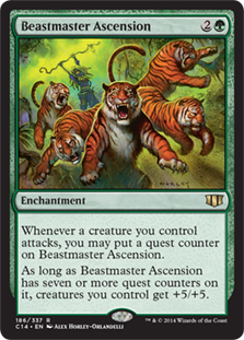 [186]【EN】獣使いの昇天/Beastmaster Ascension【C14】[R][緑]