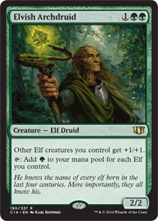 [190]【JP】エルフの大ドルイド/Elvish Archdruid【C14】[R][緑]