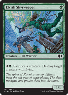 [192]【EN】エルフの空掃き/Elvish Skysweeper【C14】[C][緑]