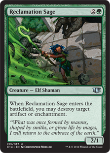 [213]【JP】再利用の賢者/Reclamation Sage【C14】[U][緑]