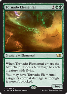 [222]【JP】大竜巻の精霊/Tornado Elemental【C14】[R][緑]