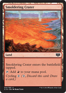 [312]【EN】薄煙の火口/Smoldering Crater【C14】[C][土地]