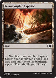 [315]【EN】広漠なる変幻地/Terramorphic Expanse【C14】[C][土地]