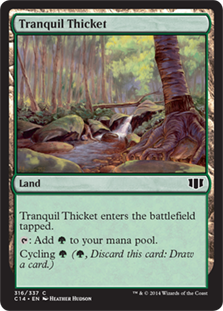 [316]【JP】平穏な茂み/Tranquil Thicket【C14】[C][土地]
