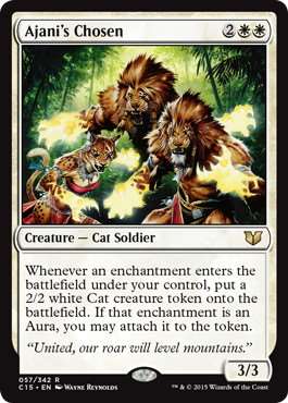 [057]【EN】アジャニに選ばれし者/Ajani's Chosen【C15】[R][白]