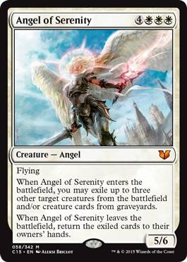 [058]【EN】静穏の天使/Angel of Serenity【C15】[R][白]