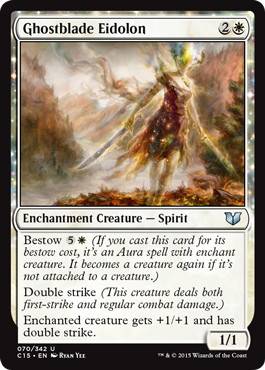 [070]【EN】霊刃の幻霊/Ghostblade Eidolon【C15】[U][白]