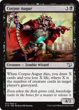 [017]【EN】死体占い師/Corpse Augur【C15】[U][黒]