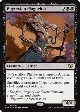 [131]【EN】ファイレクシアの疫病王/Phyrexian Plaguelord【C15】[R][黒]
