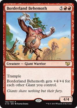 [142]【EN】国境地帯のビヒモス/Borderland Behemoth【C15】[R][赤]