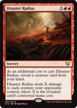 [150]【EN】災難の範囲/Disaster Radius【C15】[R][赤]