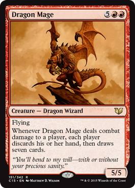[151]【EN】ドラゴン魔道士/Dragon Mage【C15】[R][赤]