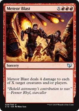[028]【EN】隕石破/Meteor Blast【C15】[U][赤]
