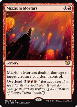 [163]【EN】ミジウムの迫撃砲/Mizzium Mortars【C15】[R][赤]