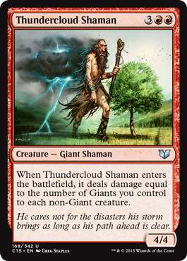 [168]【EN】雷雲のシャーマン/Thundercloud Shaman【C15】[U][赤]
