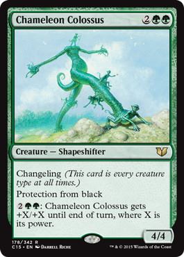 [178]【EN】カメレオンの巨像/Chameleon Colossus【C15】[R][緑]
